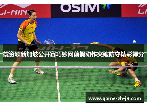 戴资颖新加坡公开赛巧妙网前假动作突破防守精彩得分 戴资颖新加坡公开赛巧妙网前假动作突破防守精彩得分