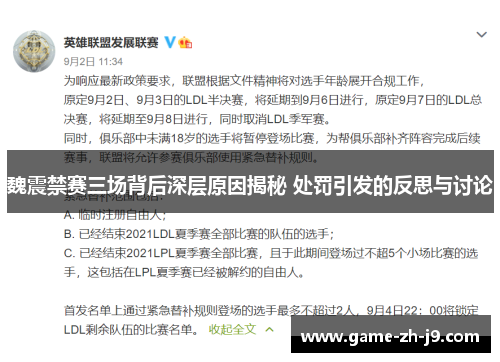 魏震禁赛三场背后深层原因揭秘 处罚引发的反思与讨论